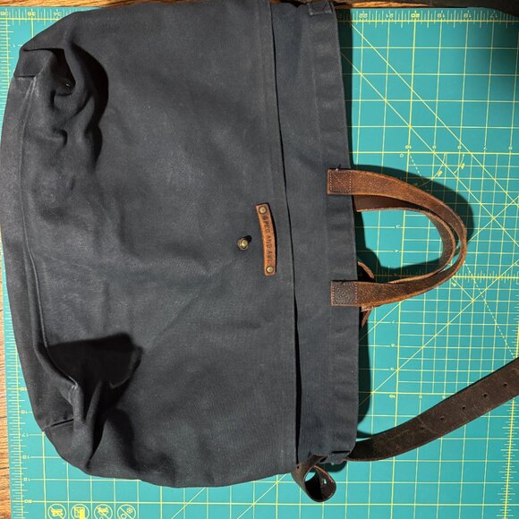 peg and awl gunsling large blockcore goth romantic black tote canvas - Picture 6 of 8